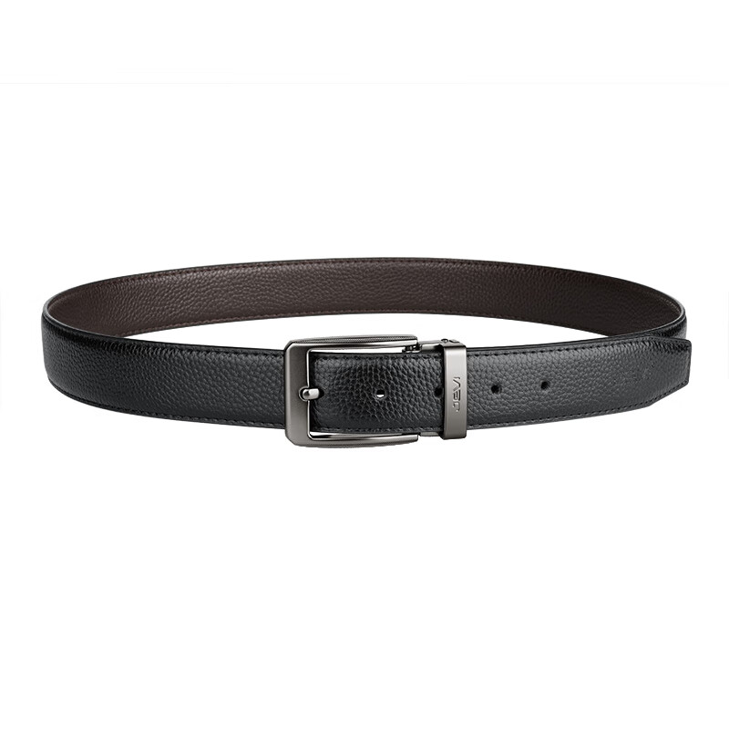 JEVI Men's Leather Belt with Pin Buckle, Trendy Business Casual Belt for Young And Middle-Aged Men, Birthday Gift for Dad Or Boyfriend 5