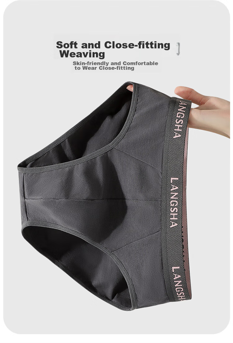 LangSha Men's Underwear, Triangle Briefs, 5A Antibacterial, Breathable, Large Size, Youth Male Shorts 11