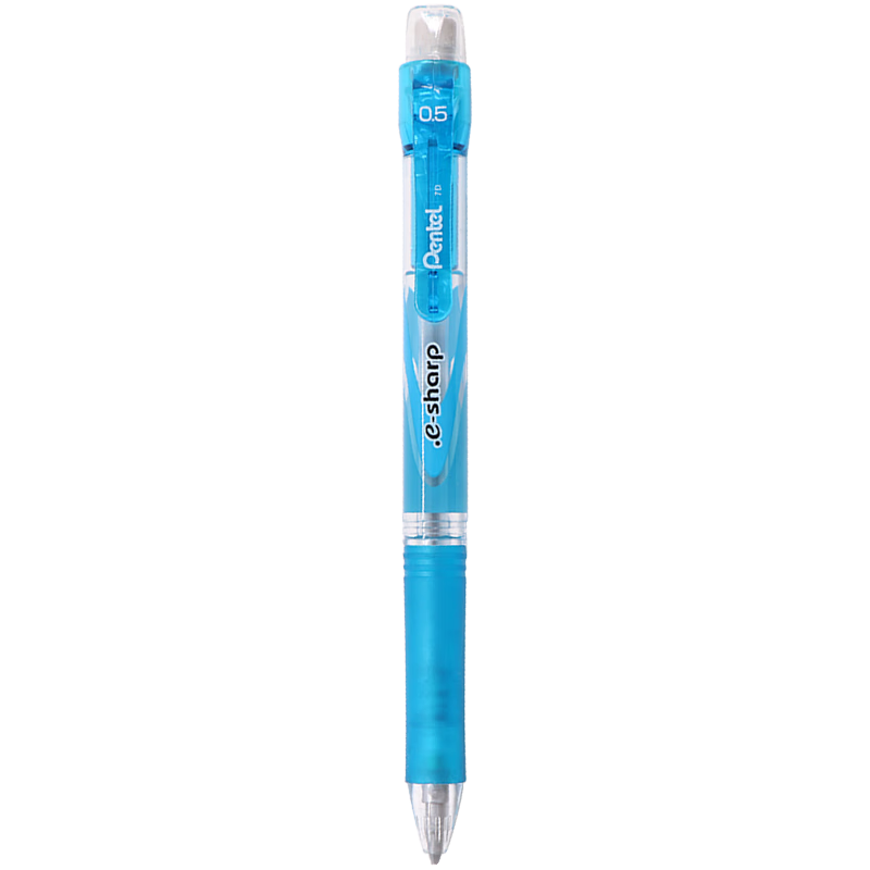 Pentel AZ125R Mechanical Pencil, 0.5mm Student Writing Pencil for Drawing And Exams, with Eraser Tip, Sky Blue, Single Pack