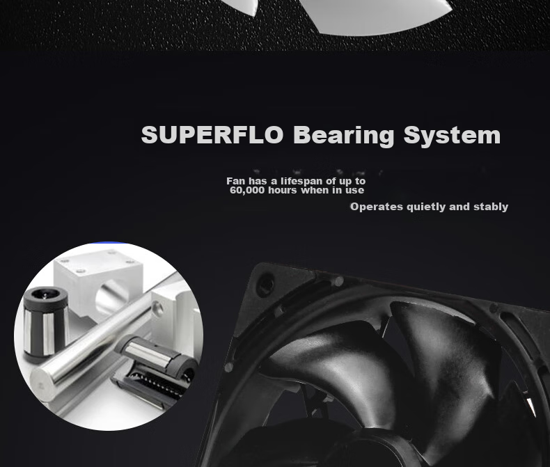 DELTA Cooling Fan AFB1212HJ, 12cm High Air Pressure Industrial-Grade Cooling Fan, Dual Ball Bearing, 6-Year Replacement Only, PWM Intelligent And Manual Control, 4800 RPM 8