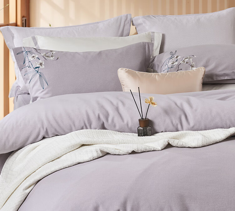 FUANNA Bedding Set, 100% Pure Cotton Brushed Winter Warm Set, Double Size 230*229cm 12