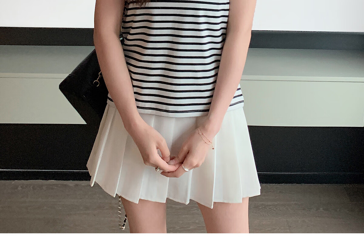Halo Queen Women's Summer Polo Collar Short Sleeve T-Shirt, Casual Loose Versatile Collared Striped Top H143T1597 22