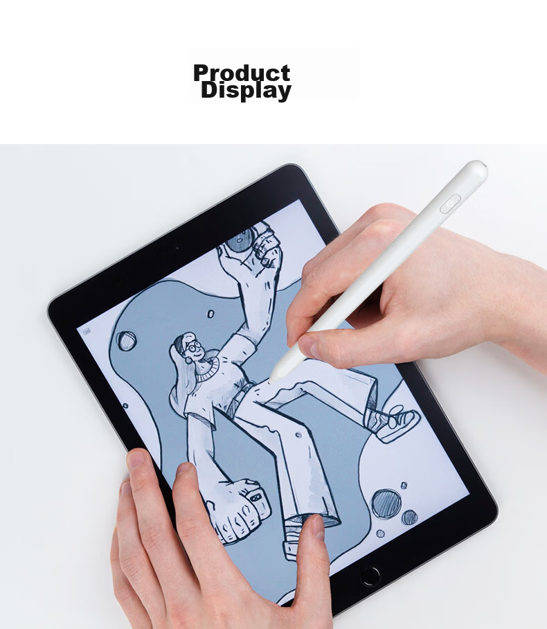 BIAZE Compatible with Apple Pencil for IPad, Suitable for IPad 10/Air6/Mini7/Pro11/12.9, Anti-Mistouch Capacitive Stylus for IPad, PB506 9