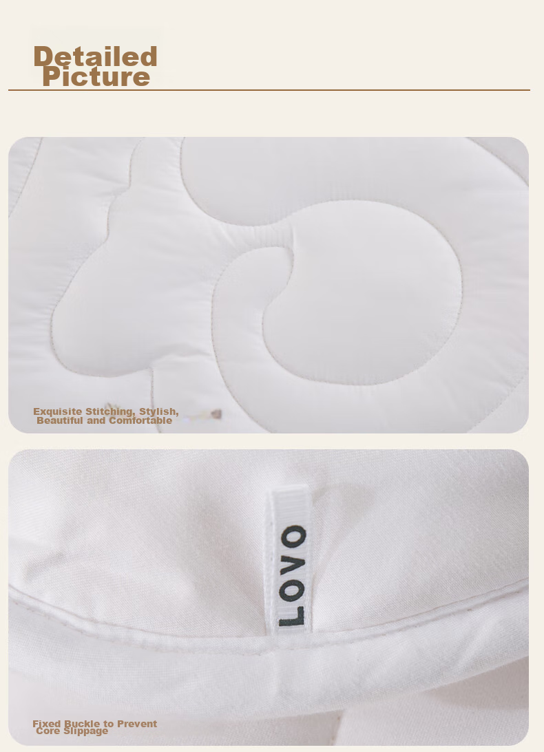 LOVO Luolai Home Textiles, 100% Australian Wool All-Season Comforter, 3 Jin (1.5 Kg), 150*215cm, White 14
