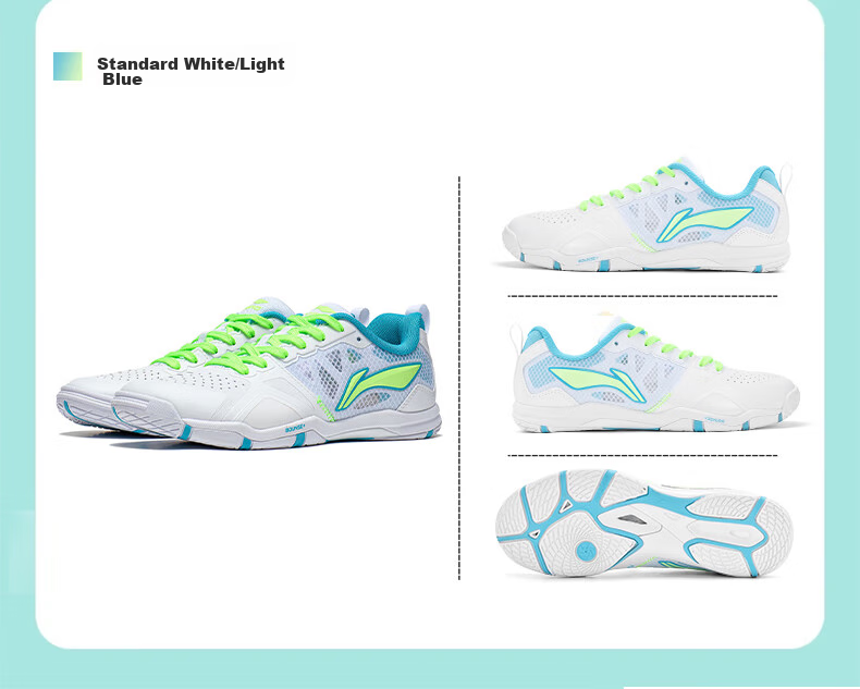 Li-Ning Table Tennis Shoes, Unisex Eagle Eye 2.0 PRO, Shock-Absorbing, Non-Slip, Breathable, Wear-Resistant, for Competition And Training, Sports Shoes, Size 37 11