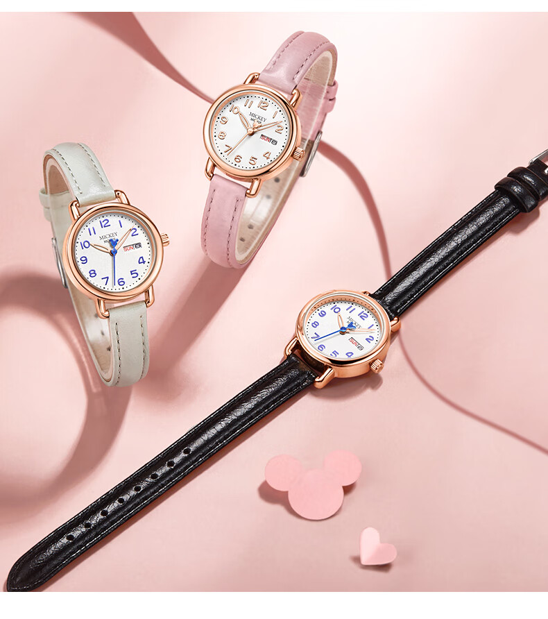 Disney Watch for Female Students, Ladies, Middle School Girls, High School Students, Female Exam Takers, Birthday Gifts, Waterproof Watch for Junior And Senior High School Students 13