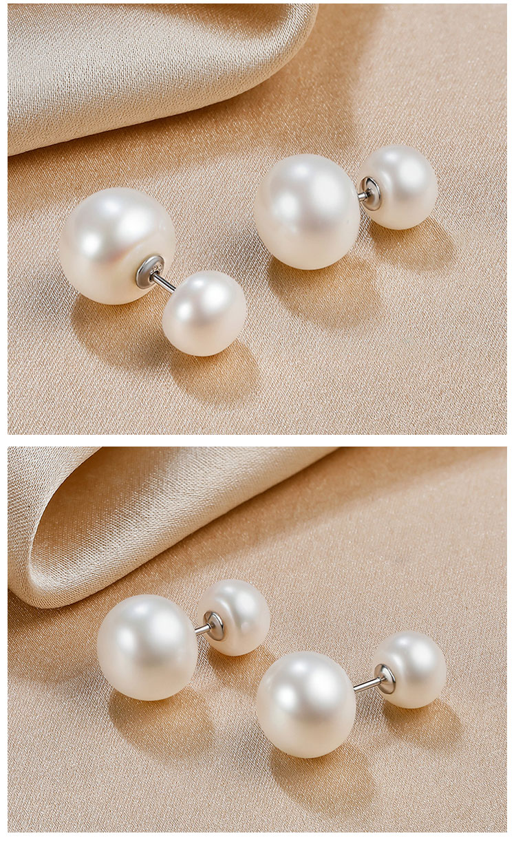 PearlQueen Freshwater Pearl Earrings for Women, Elegant Sweet Versatile Pearl Studs And Hoop Earrings, Mother's Day Gift 6