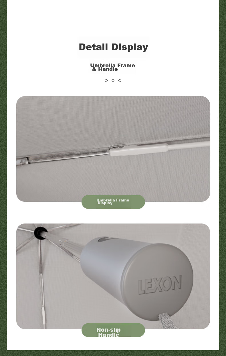 LEXON Automatic Umbrella for Men And Women, Foldable Sun And Rain Umbrella, Customizable Parasol 9