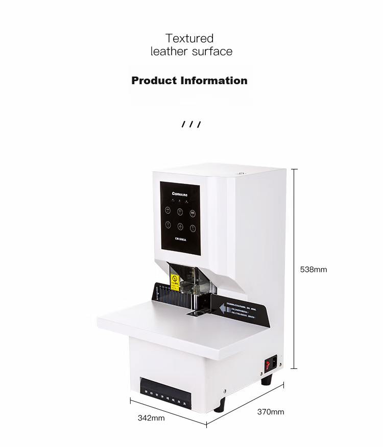 COMIX 50mm Financial Document Binding Machine, Fully Automatic Binding Opportunity Counter, Document Binding Machine, Hot-Melt Riveting Tube Binding Machine, Electric Binding Machine, Hole Puncher Machine, CM-5065A 9