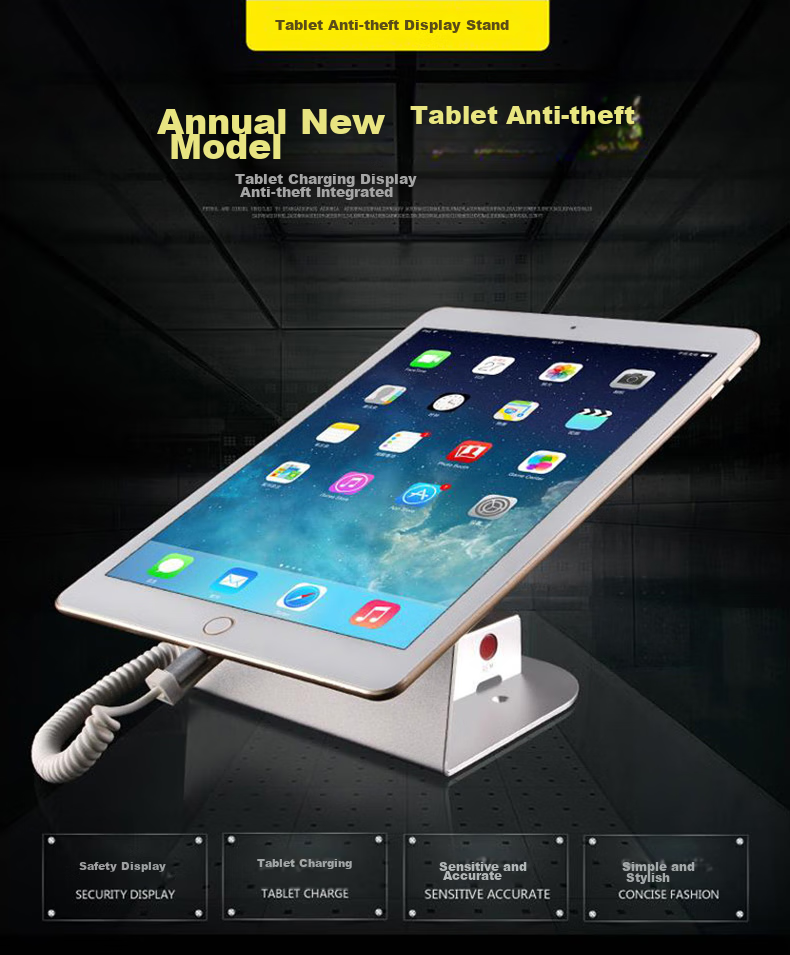 LFang Tablet Anti-Theft Display Stand, Anti-Theft Alarm, Tablet Computer Anti-Theft Chain with Type-C Interface, Large 3