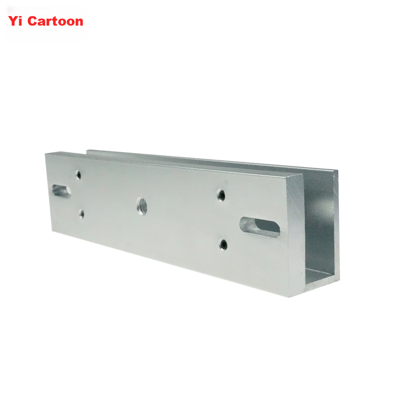 Yikatong EKATO Magnetic Door Lock U-Shaped Bracket, Frameless Glass Door Magnetic Lock U-Shaped Door Clamp, 280 Magnetic Lock U-Shaped Bracket
