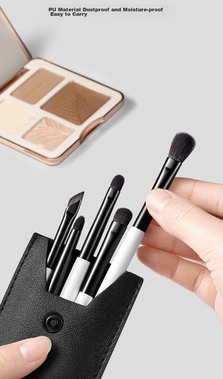 CARLI BYBEL Half-Shade Nose Shadow Animal Hair Brush for Slanted Nose, Nose Wing, Gradient Highlighting, Side Shadow Contouring, Sickle-Shaped Makeup Brush 25