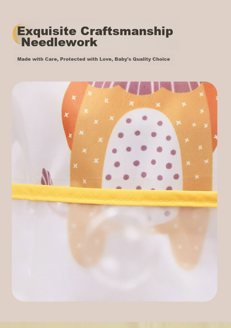 Aibaoshi Children's Apron, Spring And Autumn Long-Sleeve Style, Baby Eating Bib, Anti-Splash Clothing, Reverse Wear Drawing Apron, Yellow, S222 9