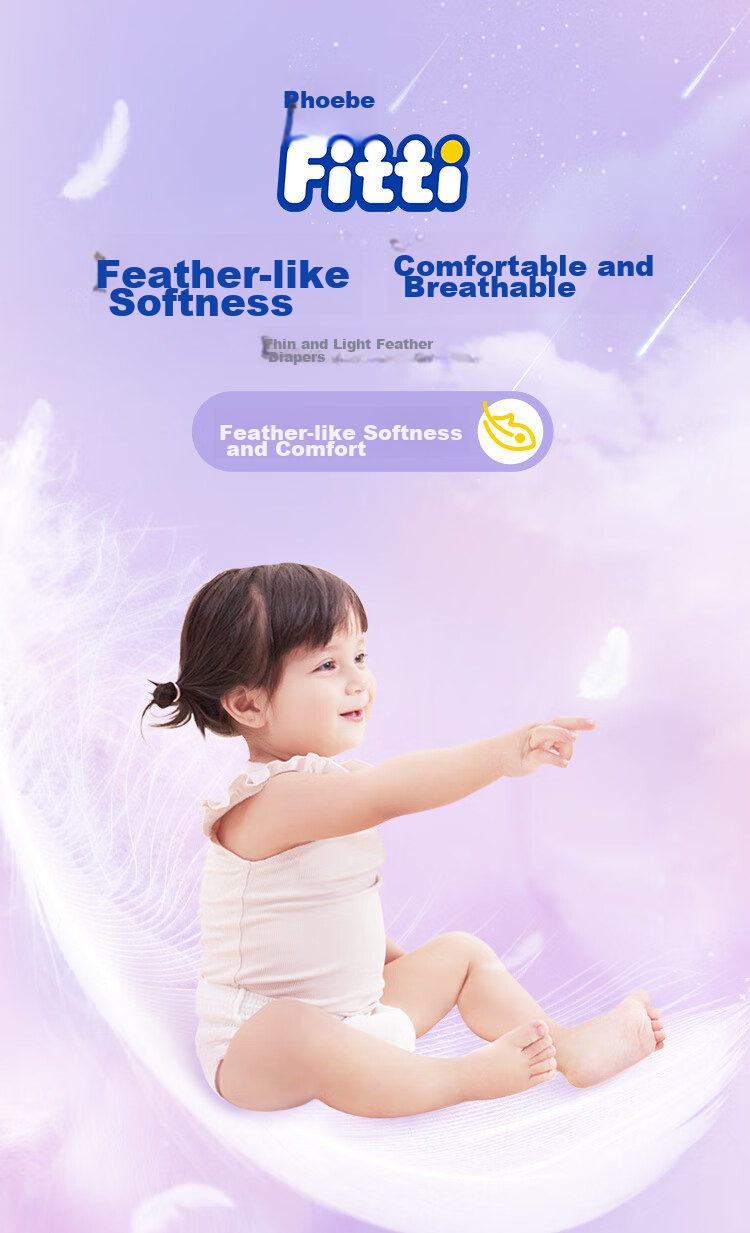 Fitti Soft And Thin Baby Diapers, XL Size, 66 Pieces (12-17kg), Gentle And Lightweight Diapering Experience 1