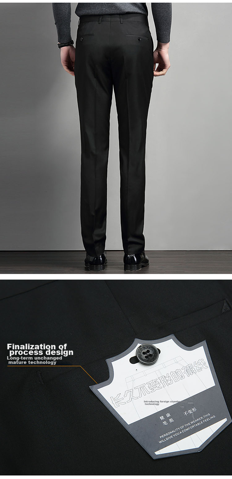 Hodo [Wrinkle-Free Draping] Men's Refined Casual Comfortable Stretch Pants, Easy-Care 9