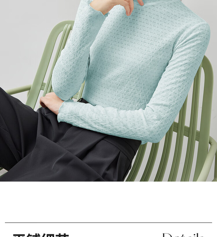 Sentubila Semi-Turtleneck Inner Layer Knit Sweater, Autumn And Winter Top, Petite Women's Warm Long-Sleeve Base Layer, Beige, XL 20