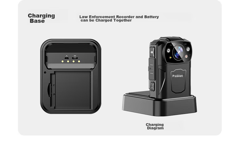 Aigo Body-Worn Camera, High-Definition Video Evidence Recording Device, Chest-Mounted Camera, Compact And Portable H6, 32GB 12