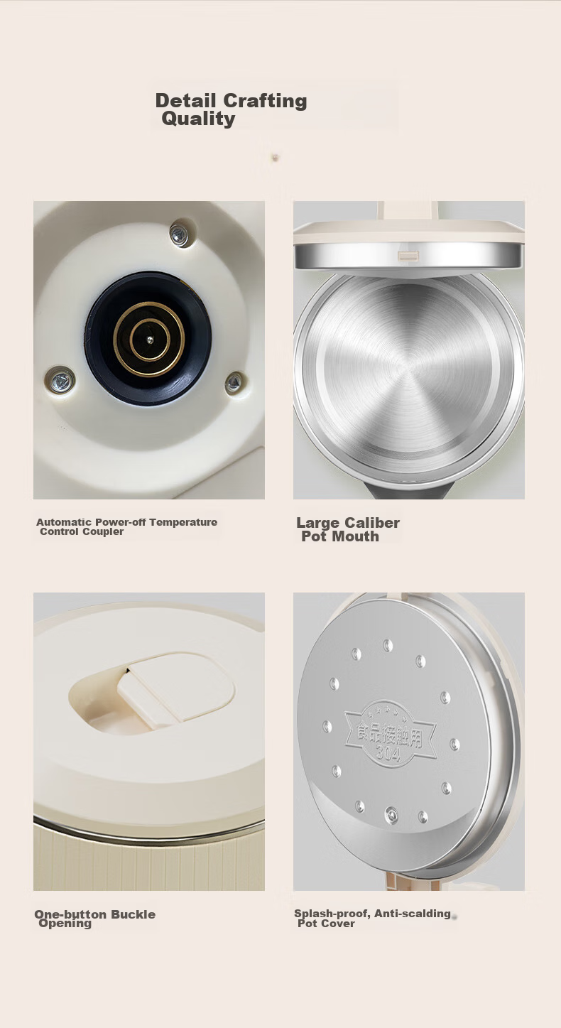 CHIGO Electric Kettle, 1.8L Capacity, Temperature Control, Automatic Shut-Off, Double-Layer Anti-Scalding Design, Model TH185B-01B 22