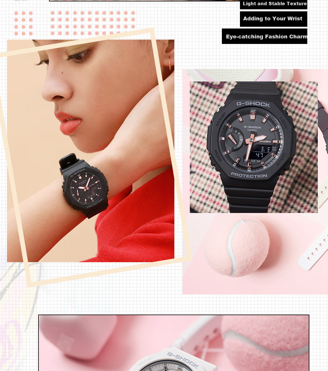 Casio Women's G-SHOCK Sports Watch, Electronic Smart Watch for Students, Japanese And Korean Style, Gift for Girlfriend, GMA-S2100 5