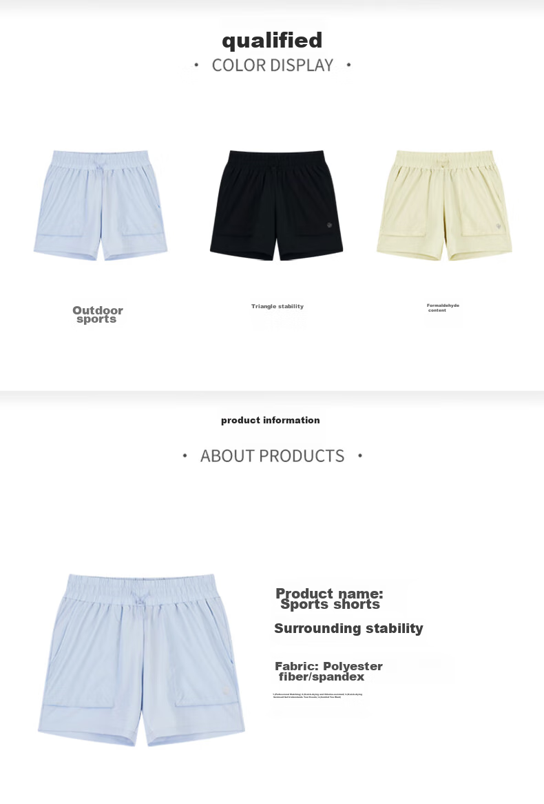 361° Women's Sports Shorts for Spring And Summer, Knee-Length Sun Protection Outdoor Loose Casual Cargo Shorts 662424703-1 44