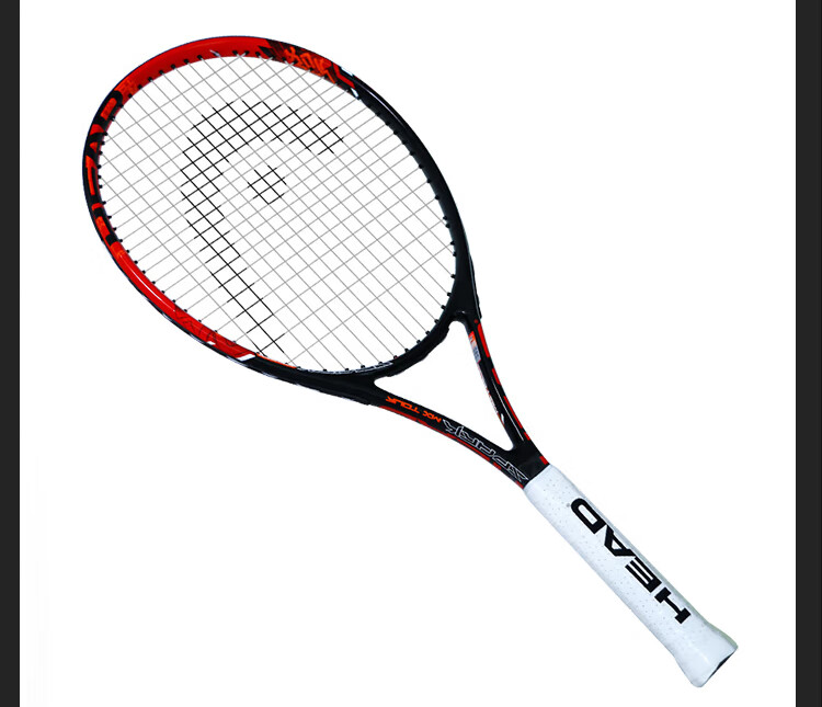 HEAD SPARK MX Tennis Racket Professional Beginner Training Carbon Composite Unisex Black Red with Tennis Grip and Vibration Dampener 11