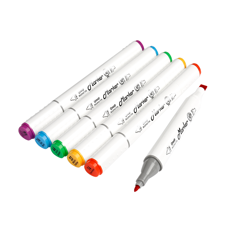 GRASP Double-Ended Alcohol Markers, 96 Colors, Quick-Drying, Student Hand-Drawn Triangular Barrel Oil-Based Watercolor Pens, Anime Drawing Graffiti Pens, Watercolor Pens, Graduation Gift Painting Brushes