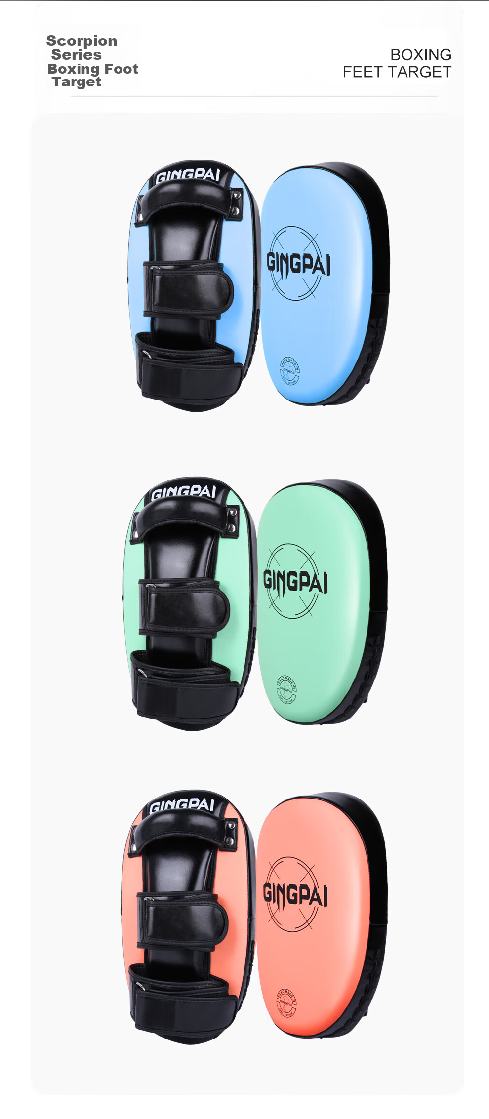 Jingpai Boxing Gloves, Hand Target, Foot Target for Adults And Children, Parent-Child Set, Punching Bag, Training Target for Muay Thai And Fighting, 6oz 17