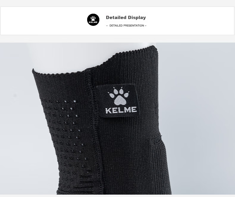 KELME Basketball Ankle Support Sleeve for Men, Football Anti-Sprain Fixation Brace, Black, L (1 Piece) 11