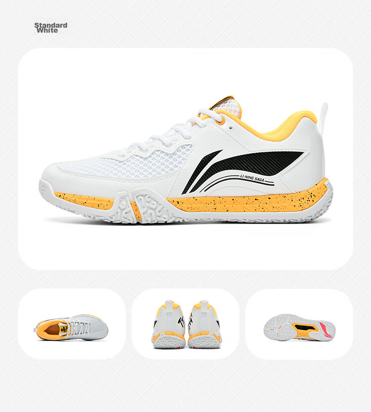 Li-Ning Badminton Shoes for Men And Women, Ground-Hugging Flight LITE Wide-Fit Training Competition Shuttlecock Shoes Second And Third Generatio 17