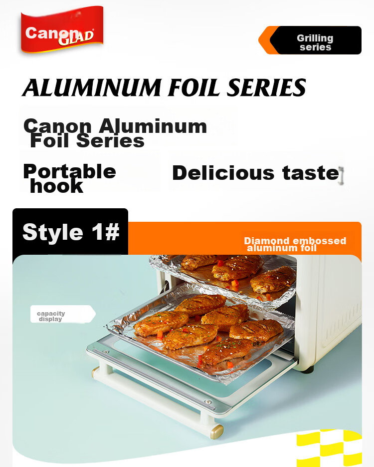 Glad Baking And Cooking Paper 5m*30cm, Meat Roasting Silicone Paper, Air Fryer And Oven Baking Sheet Paper, Original Import 5