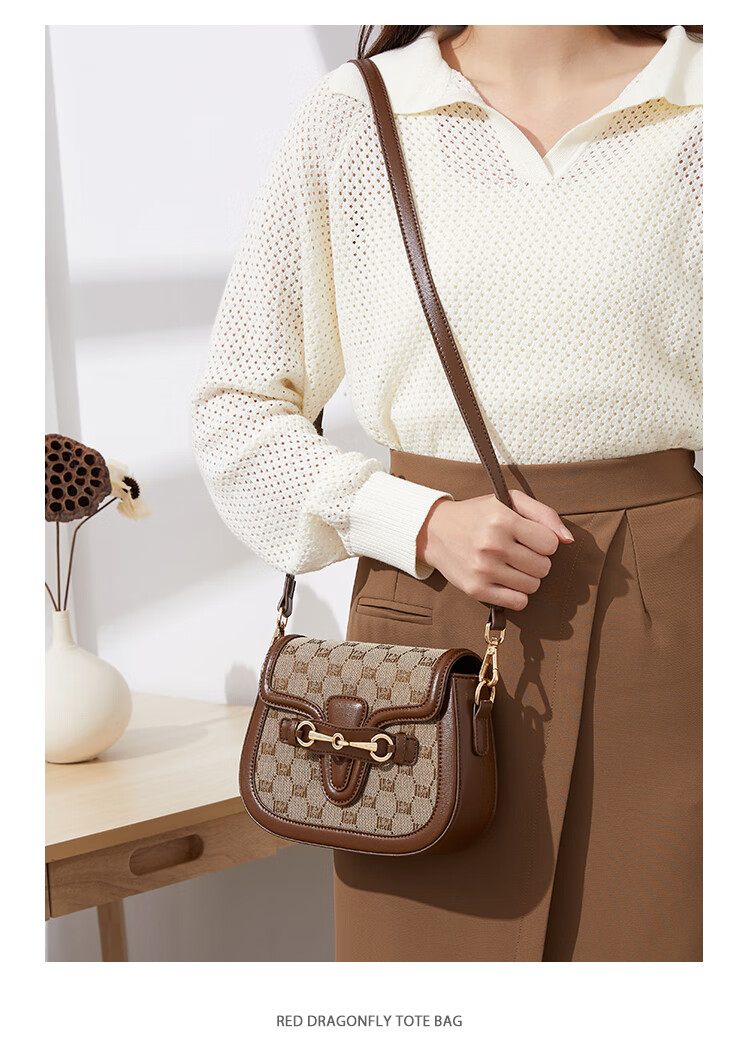 RED DRAGONFLY 2026 New Women's Handbag, Crossbody Shoulder Bag, Small Square Bag, Birthday Gift for Girlfriend, Wife, Or Mother 12