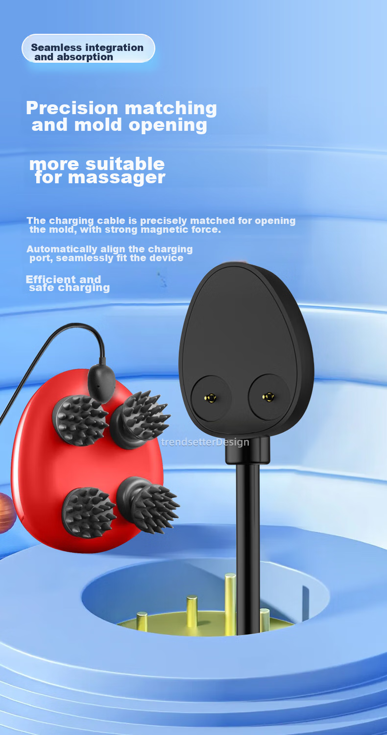 Chaofan Rechargeable Cable for Breo Scalp Massager, Scalp Mini Pro/2m/mini2/colorful Dragon Claw Hand Data Cable Accessory 8