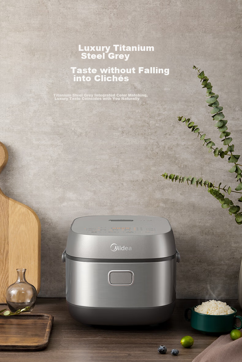 Midea 3L Rice Cooker, IH Heating, Nutritious Mixed Grain Rice, 24h Smart Reservation, 1.5mm Fine Iron Pot, Detachable Upper Cover for Cleaning, MB-CFB3036H [ZMD Peace of Mind Series] 9