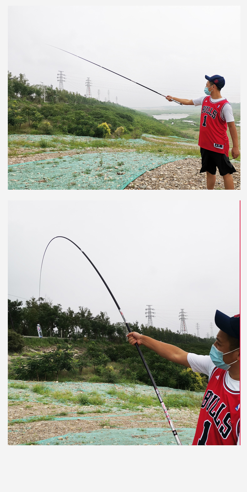 Feimiao Yulong Lian 4.5-Meter Fishing Rod, Ultra-Light And Ultra-Hard Carbon Fiber, 28-Section Telescopic Rod for Carp And Crucian Carp Fishing Tackle 8