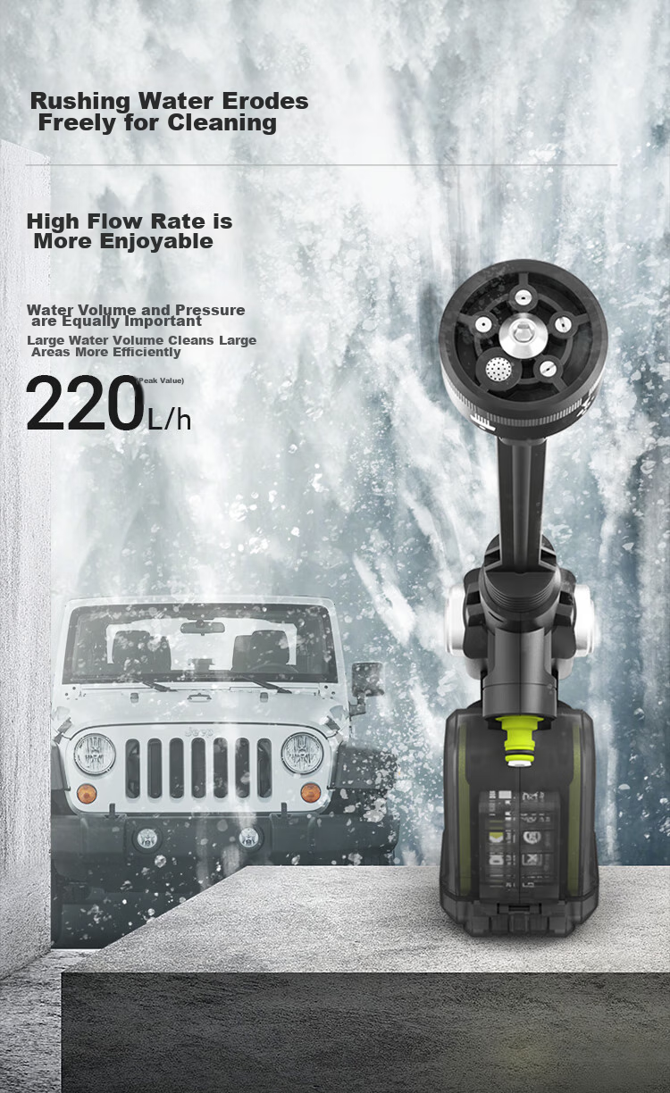 WORX 20V Brushless Lithium Battery Pressure Washer WU633.9 Cordless High-Pressure Water Gun Large Capacity (Bare Tool) 8