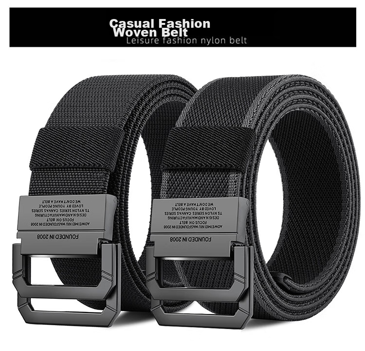 HALFEEL Canvas Belt, Men's Leather Belt, Trendy Denim Belt, Versatile for Women, Students, Military Training, Outdoor Activities, Father's Day Gift 1