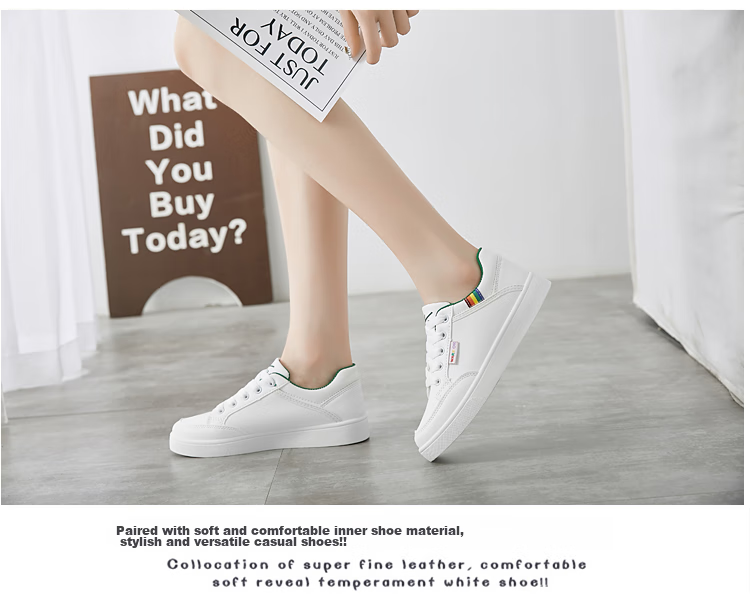 Warrior Casual Shoes for Women, Outdoor Thickened Simple Versatile White Sneakers, Student Couple Skateboard Shoes Running Sports Shoes WXY-L319N White Pink 39 13