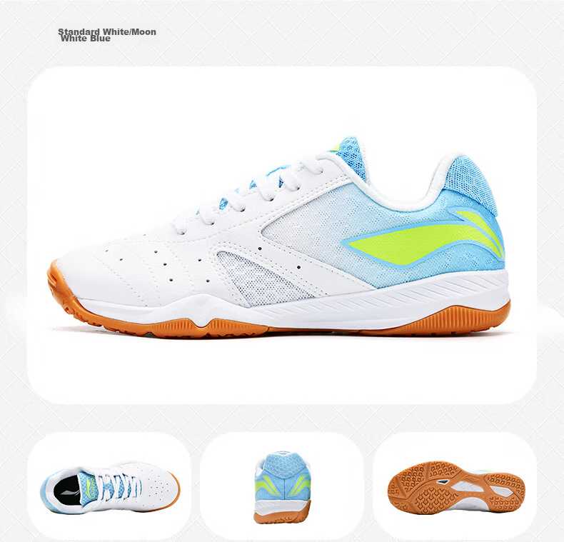 Li-Ning Table Tennis And Badminton Shoes for Men And Women Champion Series Professional Competition Training Sports Volleyball Tennis Shoes 37 12