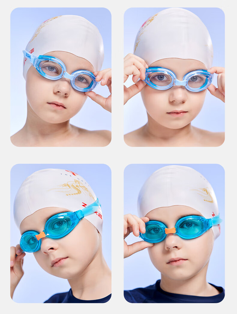 ZOKE Children's Non-Prescription Myopia Swimming Goggles, High Definition, Waterproof, Anti-Fog, Youth Swimming Training, Comfortable Fit, 625602303-2 3