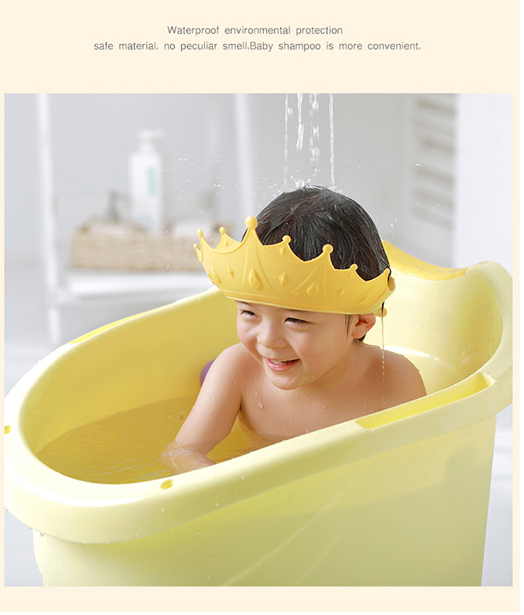 Baoshi Universal Shampoo Cap for Kids and Adults Waterproof Ear Protection Bathing Hat for Babies and Elderly 13