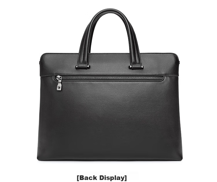 Goldlion Handbag, Horizontal Style Men's Bag, Business Cowhide Laptop Bag, Casual Briefcase, Birthday Gift 5