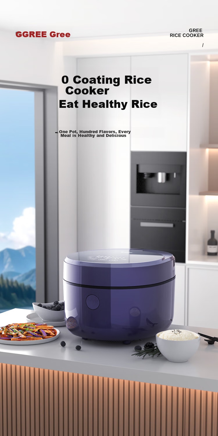 GREE Rice Cooker for Home Use, 2-3 People Capacity, Non-Coated 316L Stainless Steel Inner Pot, 3L Small Size, IH Heating, Multi-Functional Porridge And Firewood Rice Cooking, Model 3018C, Recommended by Dong Jie 1
