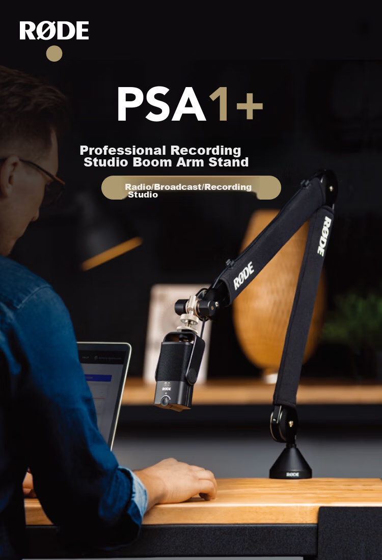 Rode PSA1+ Desktop Suspension Mount, Professional Microphone Stand for Recording Studios And Video Streaming (Official Standard Configuration) 2