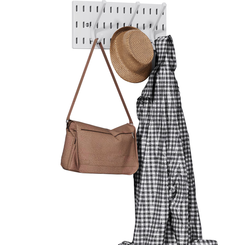 Banzheni Pegboard, No Drilling Required, Entryway Storage Table, Desktop Book And Clothes Rack, Wall-Mounted Kitchen Hooks, Storage Cabinet Accessories, Customized Set
