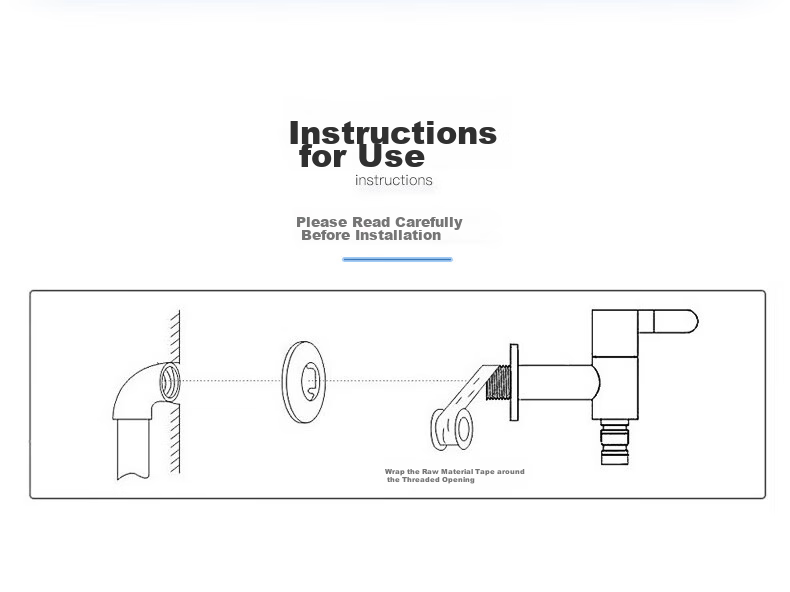Haili PTFE Thickened Sealing Waterproof Tape, Gas Birth Tape, Angle Valve Kitchen And Bathroom Accessories L100 8