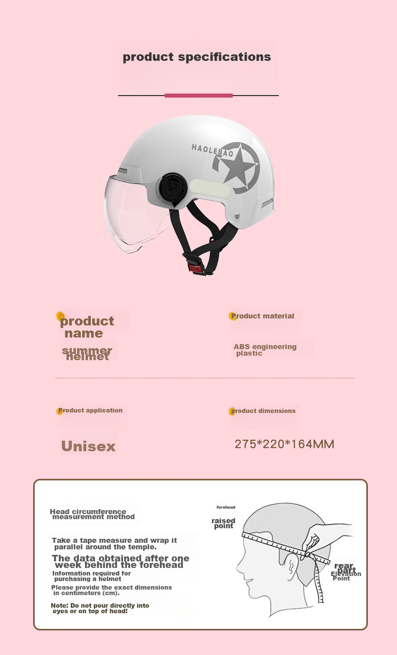 Haolebao New National Standard Class A 3C Certified Electric Bicycle Riding Helmet, Adult Universal Sun Protection And Rain Protection Harley Lightweight Half Helmet, Bright White 13