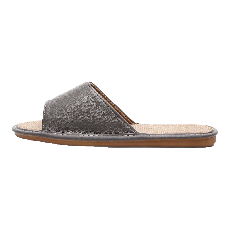 GUOLUOFEI Linen Slippers for Men And Women, All-Season Couple Indoor Non-Slip Cotton Linen Floor Sandals