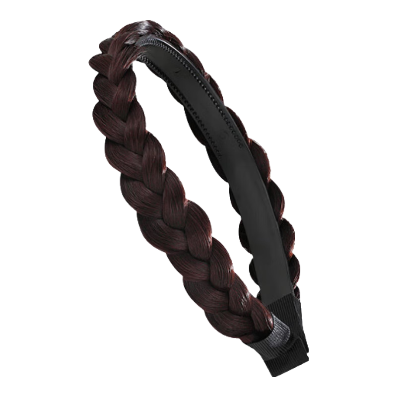CHIMERA Korean-Style Headband for Women, Braided Hair Wig, Fiber Silk Forest-Style Hairpin, Hair Accessory, Mid-Autumn Festival Gift for Wome