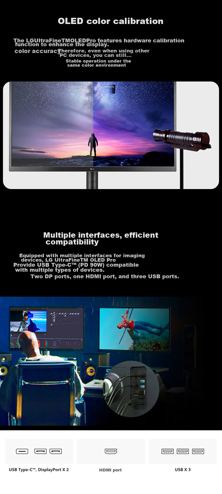 LG GX7 27GX704A 26.5-inch 2K Gaming Monitor 240Hz OLED Mirror Screen 0.03ms HDR400 HDMI 2.1 PC Gaming Display 6