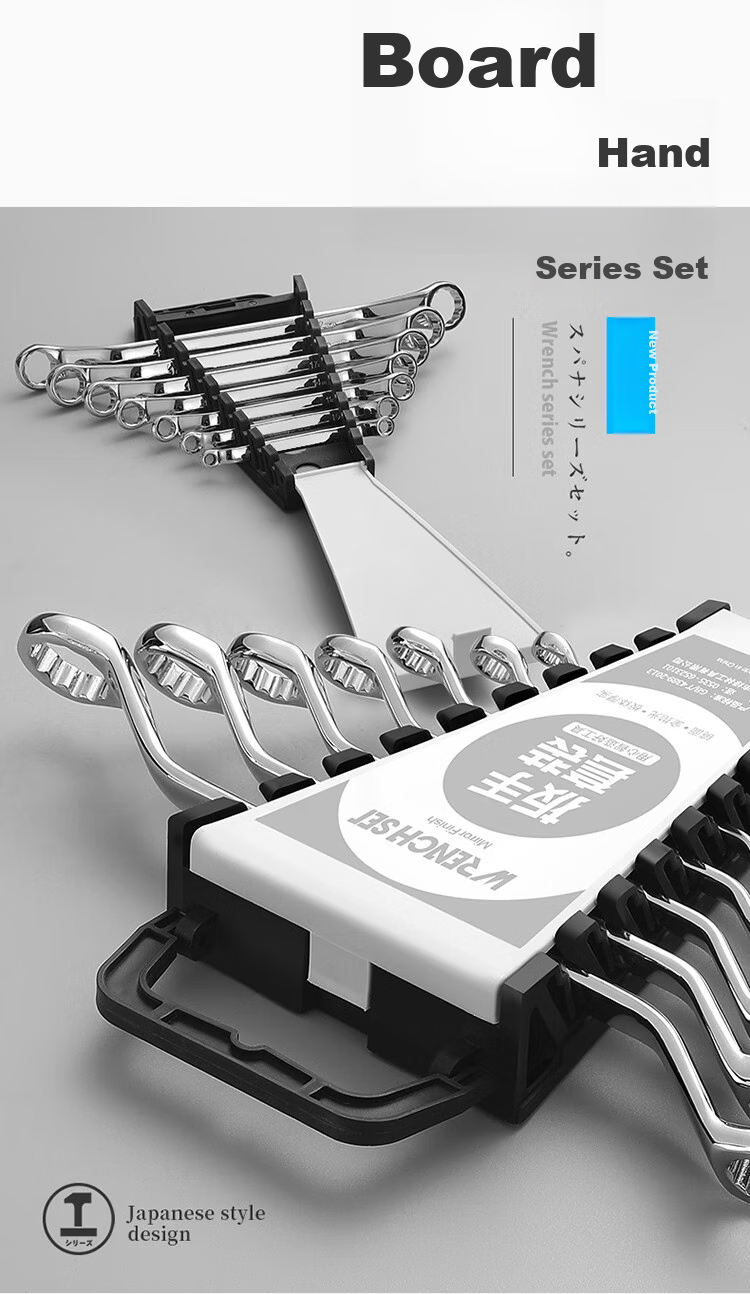 GREENER Wrench Set, Household Tools, Open-End And Box-End Combination, 12 Pieces, 6mm-22mm Fixed Wrenches, Car Repair Tools 4